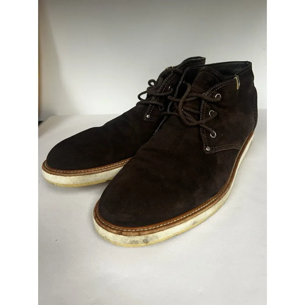 Gucci Dark Brown Suede Chukka Boots Shoes Mens Sz 11